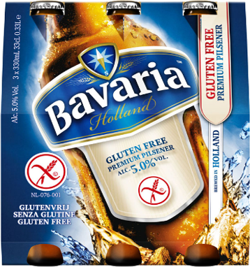Bavaria Premium pilsener glutenvrij set van 3 flesjes á 0,33 liter Bavaria Premium pilsener glutenvrij set van 3 flesjes á 0,33 liter